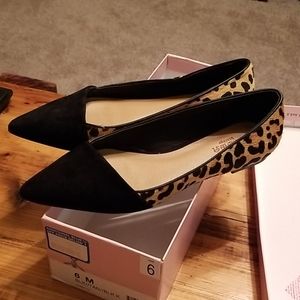 Animal print flats